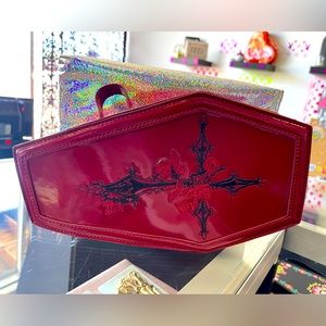 Red Coffin Clutch Purse